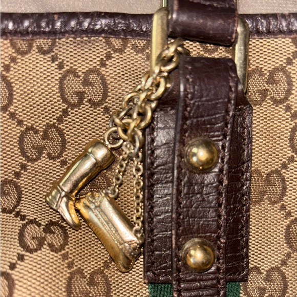 gucci sherry line canvas monogram tote bag - Picture 6 of 14